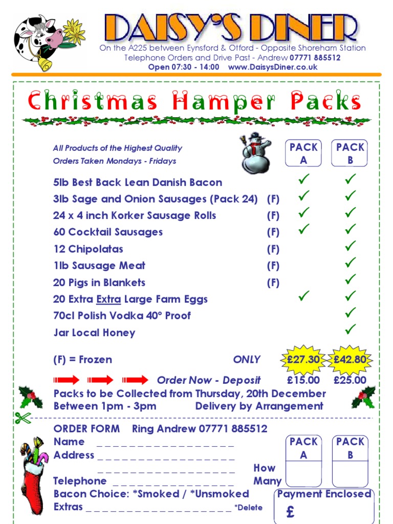 Xmas Hamper Packs | PDF