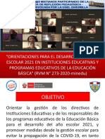 ORIENTACIONES AÑO ESCOLAR 2021