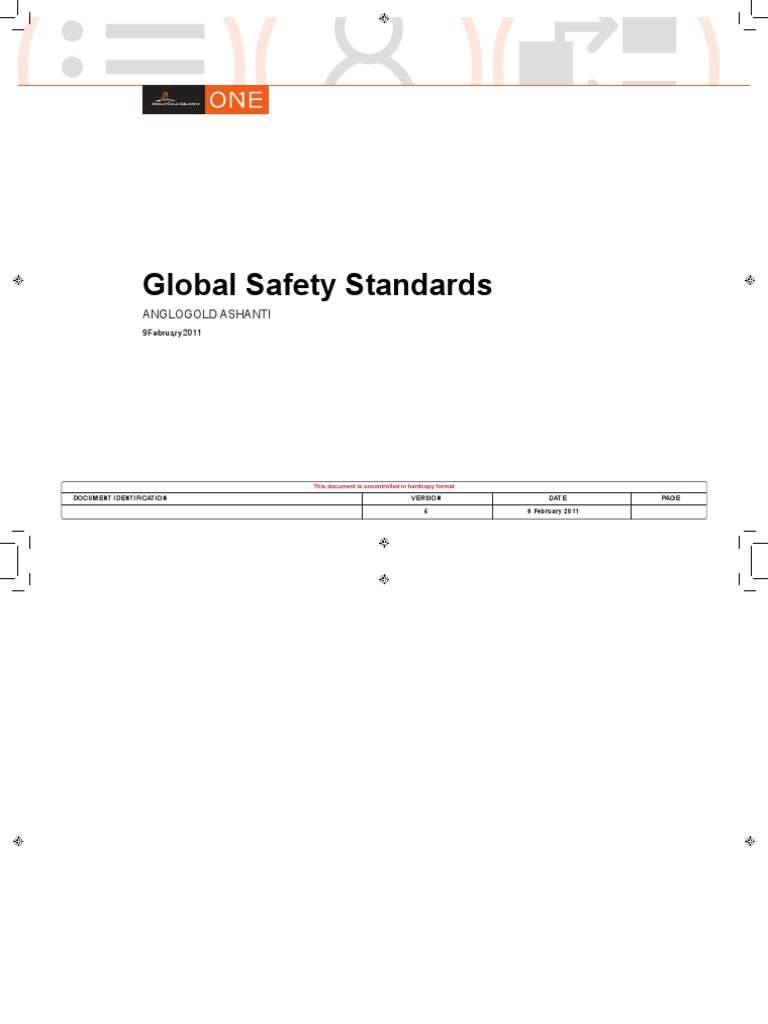 Global Safety Standards Anglogold Ashanti PDF Competence (Human