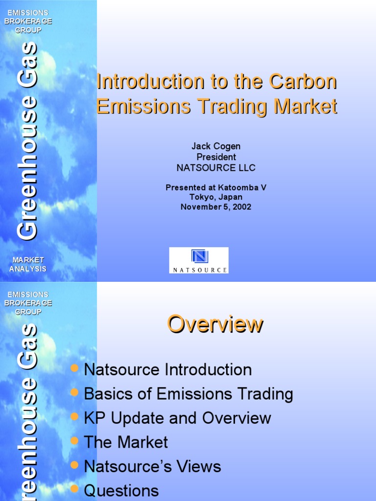 Introduction To The Carbon Emissions Trading Market | PDF | Kyoto ...
