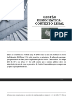 Slide - Gestão Democrática - Contexto Legal