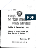 10 Tabla de Tres Numeros para Autores