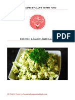 Broccoli & Cauliflower Salad - Allasyummyfood