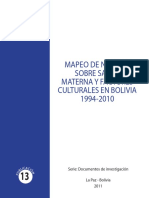 Mapeo de Normas Sobre Salud Materna y Factores Culturales en Bolivia 1994-2010