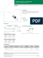 Littelfuse Thermistor Probes Assemblies Surface Temperature Sensing USP6295 Datasheet PDF