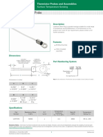 Littelfuse Thermistor Probes Assemblies Surface Temperature Sensing USP7570 Datasheet PDF