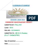 Chemistry Investigatory Project (PALLAVI)