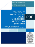Política Y Sociedad en Salta Y El Norte Argentino (1780-1850)