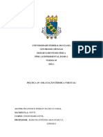 Coeficientes de dilatação de materiais