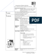 Components of Effective Teaching