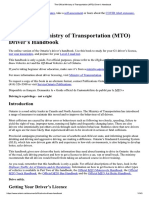 The Official Ministry of Transportation (MTO) Driver's Handbook