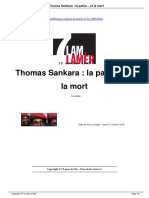Thomas Sankara La Patrie Et La Mort A2099
