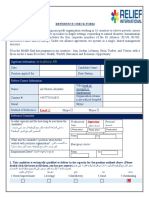 Confidential: Reference Check Form