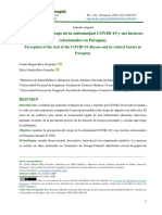 Percepción Del Riesgo de La Enfermedad COVID-19 y Sus Factores Relacionados en Paraguay