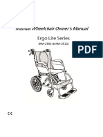 Manual Wheelchair Owner's Manual: Ergo Lite Series