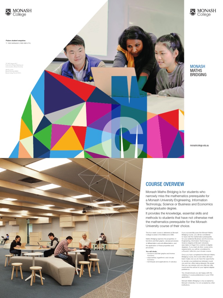 Monash Maths Bridging Course Overview | PDF | Function (Mathematics ...