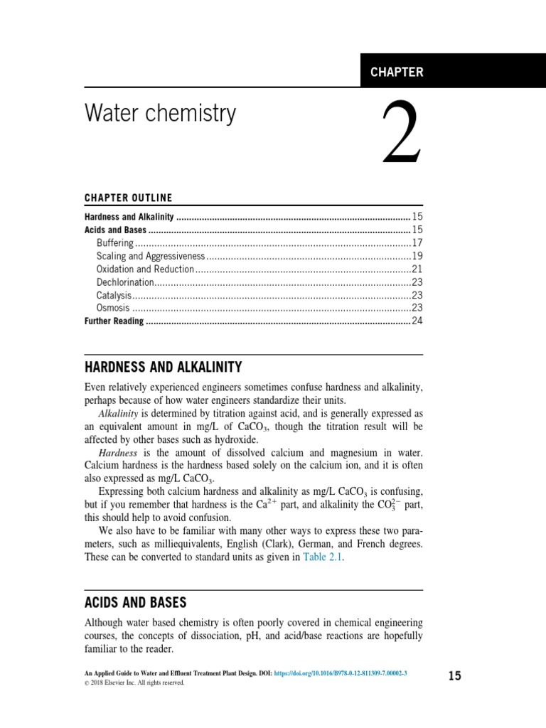 Chapter 2 Water Chem 2018 An Applied Guide To Water and Effluent