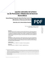 Algunos Aspectos Relevantes de La Ley de Eliminacion de Barreras Burocraticas