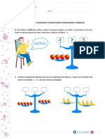 Igualdadesy Desigualdades Con Balanza y Símbolos