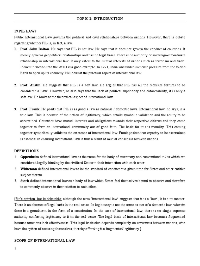 Public International Law-Recognition | PDF | Treaty | International Law