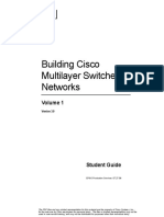 Student Guide Cisco Building Cisco Multilayer Switched Networks BCMSN V3.0 Vol.1