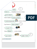 Ejercicio de Daily Routine - Basic Vocab