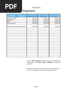BillOrganizer