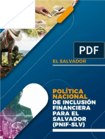 Politica Nacional de Inclusion Financiera