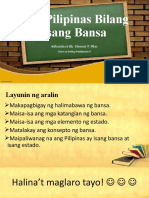 Ang Pilipinas Bilang Isang Bansa (AP 4)