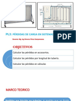 PL3: Pérdidas de Carga en Sistemas de Tuberías: Mg. Giovene Perez Campomanes