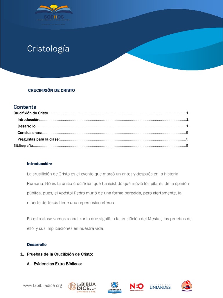 Significado de la Crucifixión de Cristo | PDF | Crucifixion de jesus ...