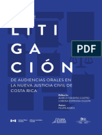Manual de Litigacin de Audiencias Orales en la Nueva Justicia Civil de Costa Rica