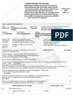 Indian Income Tax Return: (Refer Instructions For Eligibility)