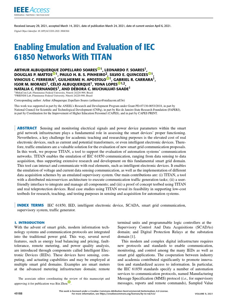 Emulating IEC 61850 Networks with TITAN | PDF | Computer Network | Scada