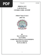 DBMS & GUI Lab Manual