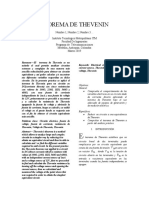 Informe Teorema de Thevenin