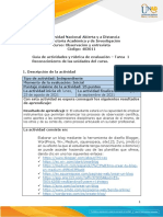 Guía de Actividades y Rúbrica de Evaluación-Tarea 1 Reconocimiento de Las Unidades Del Curso