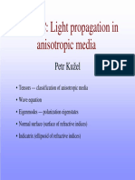 Lecture 8: Light Propagation In: Anisotropic Media