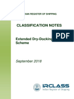 Extended Dry-Docking Scheme Classification Notes