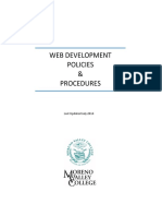 Web Development Policies and Procedures