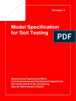 Model Specification For Soil Testing