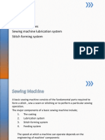 Machine Casting Types of Machines Sewing Machine Lubrication System Stitch Forming System