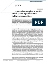 Compressed Sensing in The Far Field of The Spatial Light Modulator in High Noise Conditions