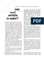 Why Does Skin Wrinkle in Water