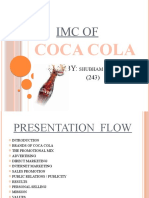 Imc Of: Coca Cola
