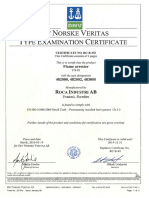 DNV Certificate For Flame Proof Vent 482000-482002-483000