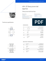 604-2Z Deep Groove Ball Bearings - 20210902