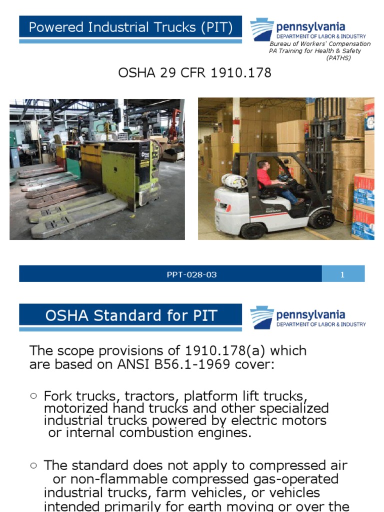 Powered Industrial Trucks | PDF | Forklift | Truck