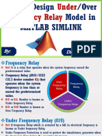 Under Over Frequency Relay Simulink Model