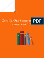 Zero To One Summary - Book Summary Club